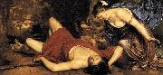 Cornelis Holsteyn Venus and Cupid lamenting the dead Adonis Sweden oil painting artist